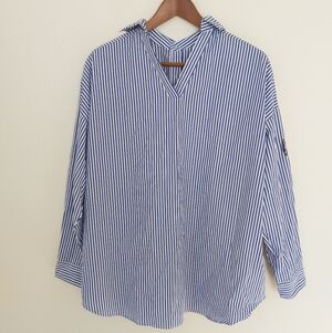 Chocoolate Button Down Stripes Shirt Size XL